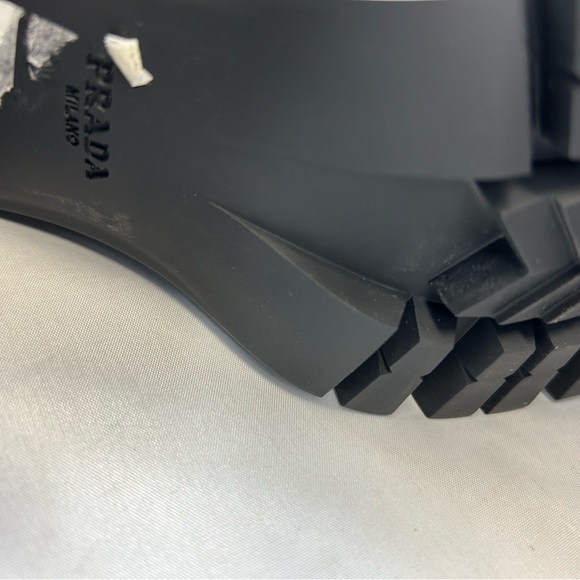 Prada
Brushed Leather and Re-Nylon Laced Booties - Picture 12 of 14